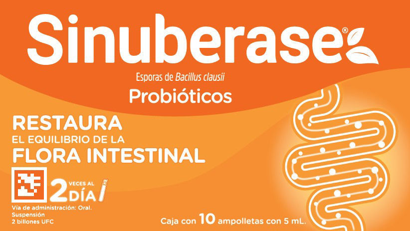 Imagen de SINUBERASE SUSP 10 AMPS 2B UFC/5mL